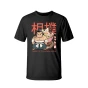 Czarny klasyczny męski T-Shirt z nadrukiem Sumo Chanko Nabe Fuel for Warriors.webp